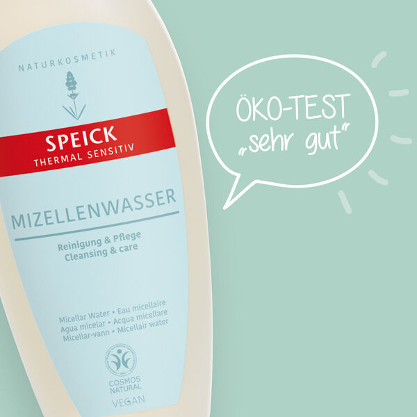 ÖKO-TEST bewertet Speick Thermal Sensitiv Mizellenwasser mit „sehr gut“