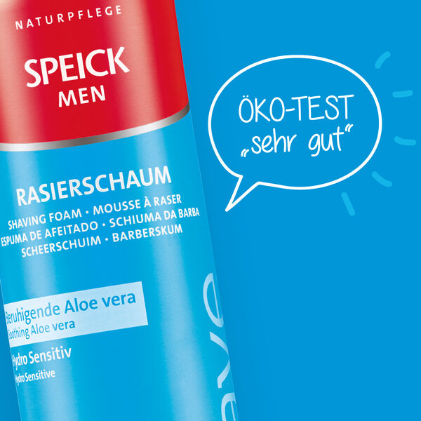 Uskyldig Nuværende alder Very good” rating from ÖKO-TEST for Speick Men Shaving Foam - Speick  Naturkosmetik