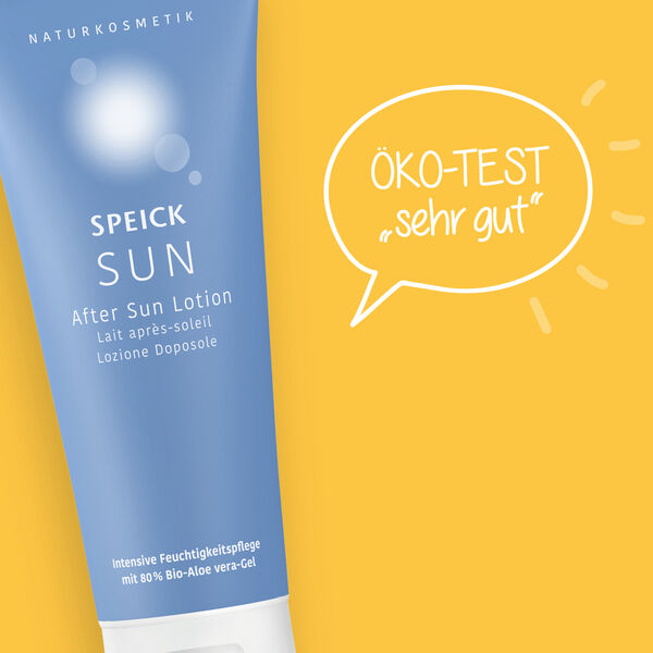 Speick Sun After Sun Lotion überzeugt ÖKO-TEST mit sehr guter Pflegeleistung