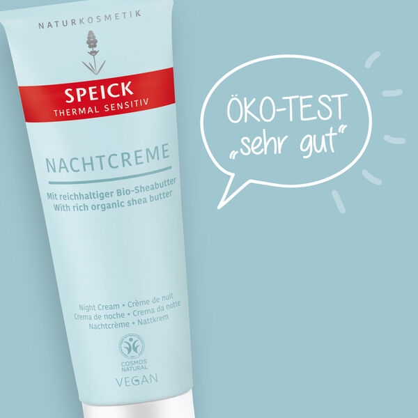 ÖKO-TEST rates Speick Thermal Sensitiv Night Cream as “very good”