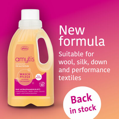 Back in stock! - Amytis: The laundry detergent for delicate textiles.