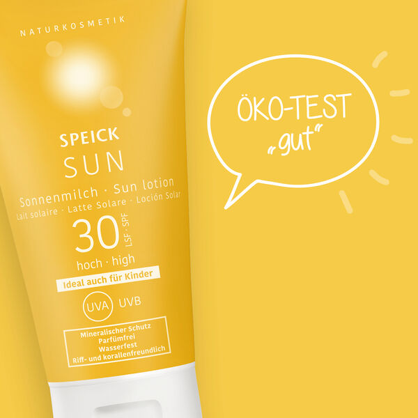 Speick Sun Sonnenmilch mit LSF 30 erhält „gut“ von ÖKO-TEST